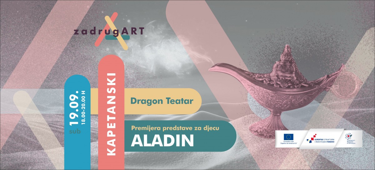 Dragon Teatar iz Zadra s ponosom najavljuje premijeru predstave ALADIN
